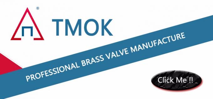 TMOKの腕固めの温度テスト球弁のロックが付いている完全な左舷真鍮の球弁
